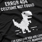 Halloween Error 404 Costume Not Found Coding Programmer Geek T-Shirt