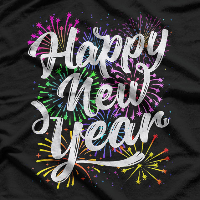 New Year Celebration – Fireworks Family Matching T-Shirt