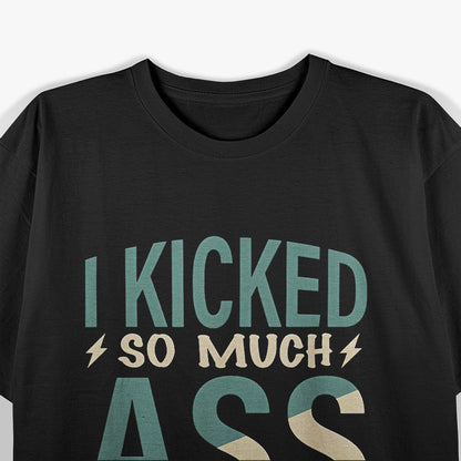Lost a Leg Kicked Ass Funny Amputee Amputation Humor T-Shirt