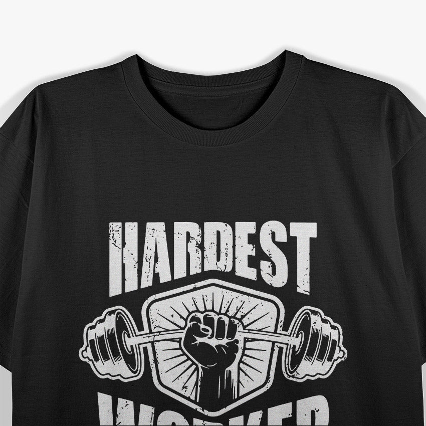 Hardest Worker in the Room – Gym Motivation T-Shirt