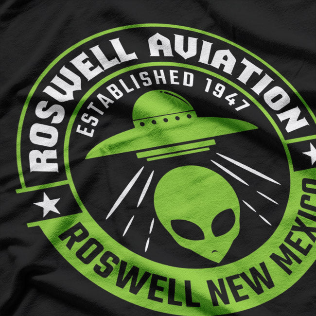 Roswell Aviation: UFO Flight School T-Shirt