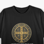 Saint Benedict Medal Traditional Latin Catholic T-Shirt