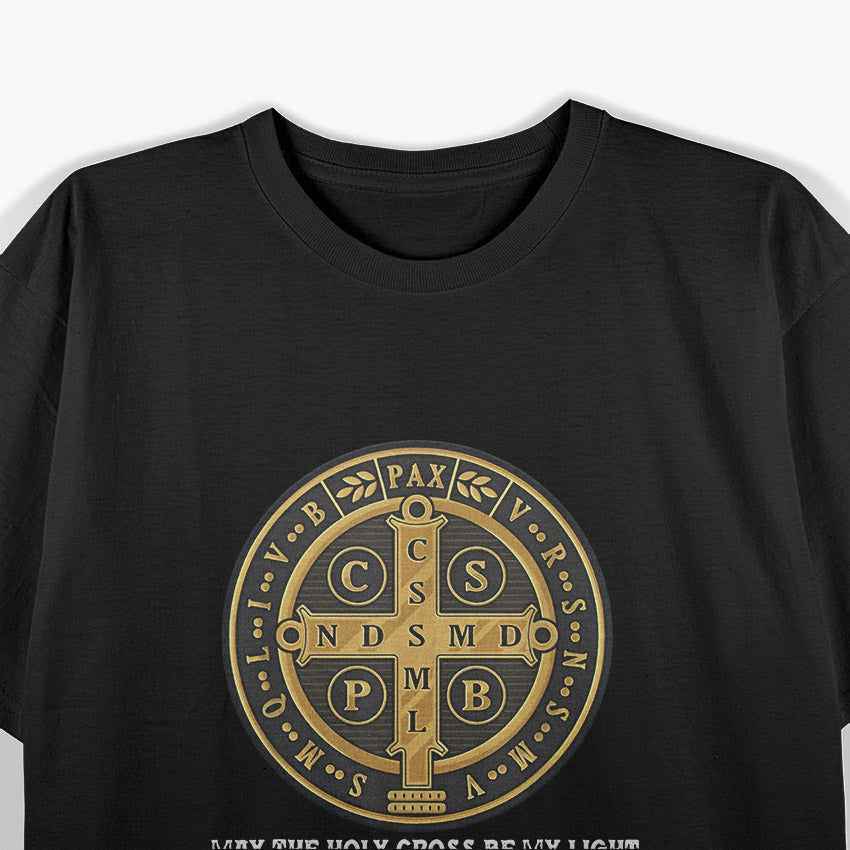 Saint Benedict Medal Traditional Latin Catholic T-Shirt