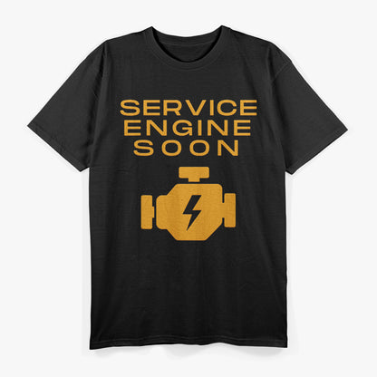 Service Engine Soon Funny Old Age Car Lover Accident Prone T-Shirt