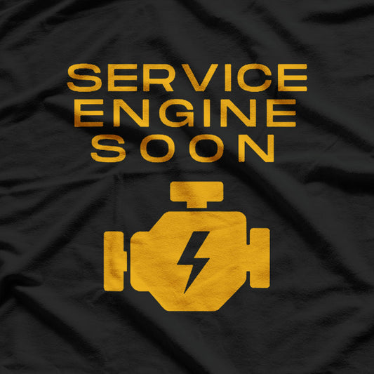 Service Engine Soon Funny Old Age Car Lover Accident Prone T-Shirt