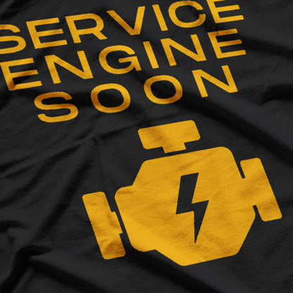 Service Engine Soon Funny Old Age Car Lover Accident Prone T-Shirt