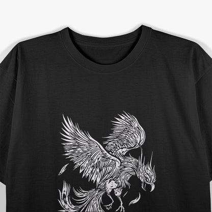 Soaring Phoenix Bird Mythical Creature Rising From T-Shirt