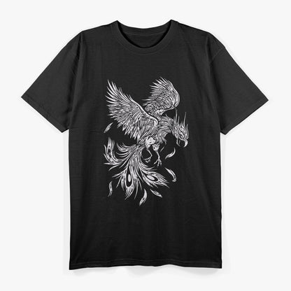 Soaring Phoenix Bird Mythical Creature Rising From T-Shirt