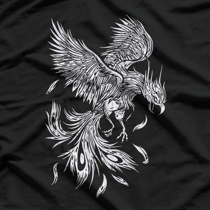 Soaring Phoenix Bird Mythical Creature Rising From T-Shirt