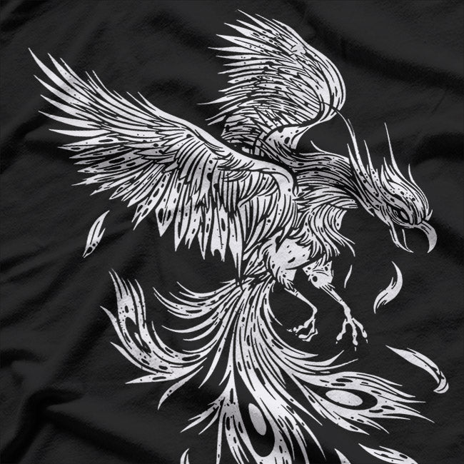 Soaring Phoenix Bird Mythical Creature Rising From T-Shirt