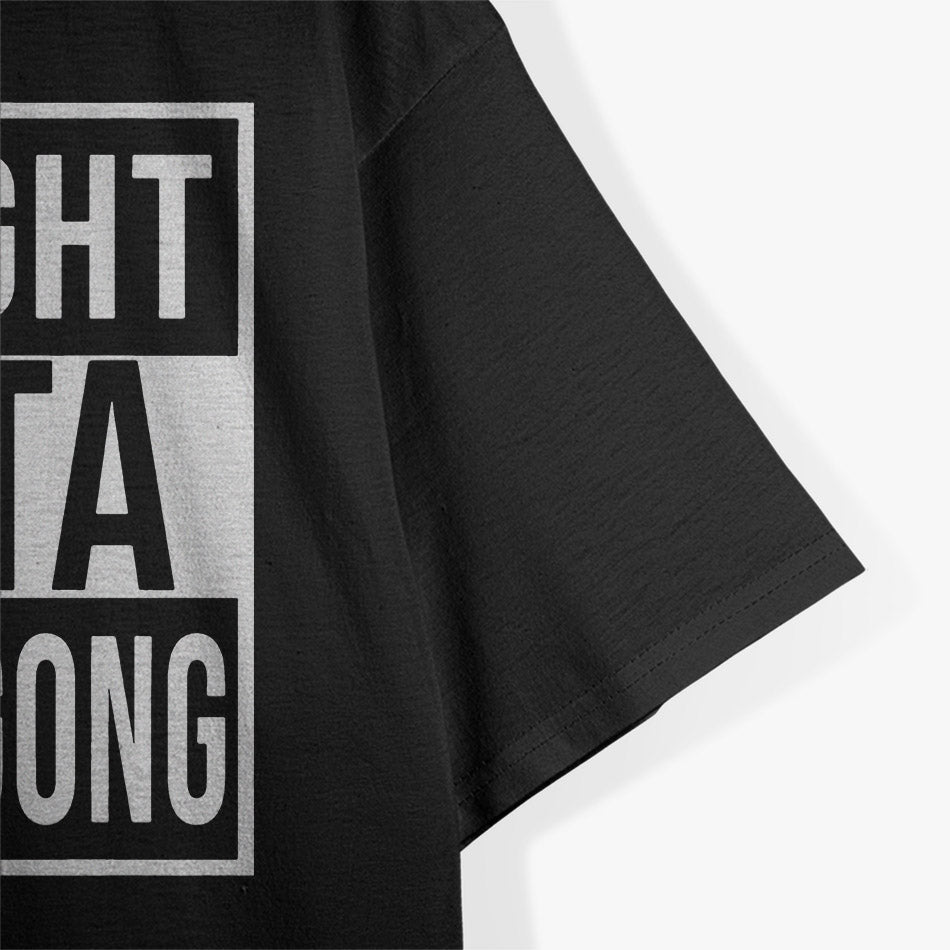 Straight Outta Wollongong Funny City Pride Graphic T-Shirt