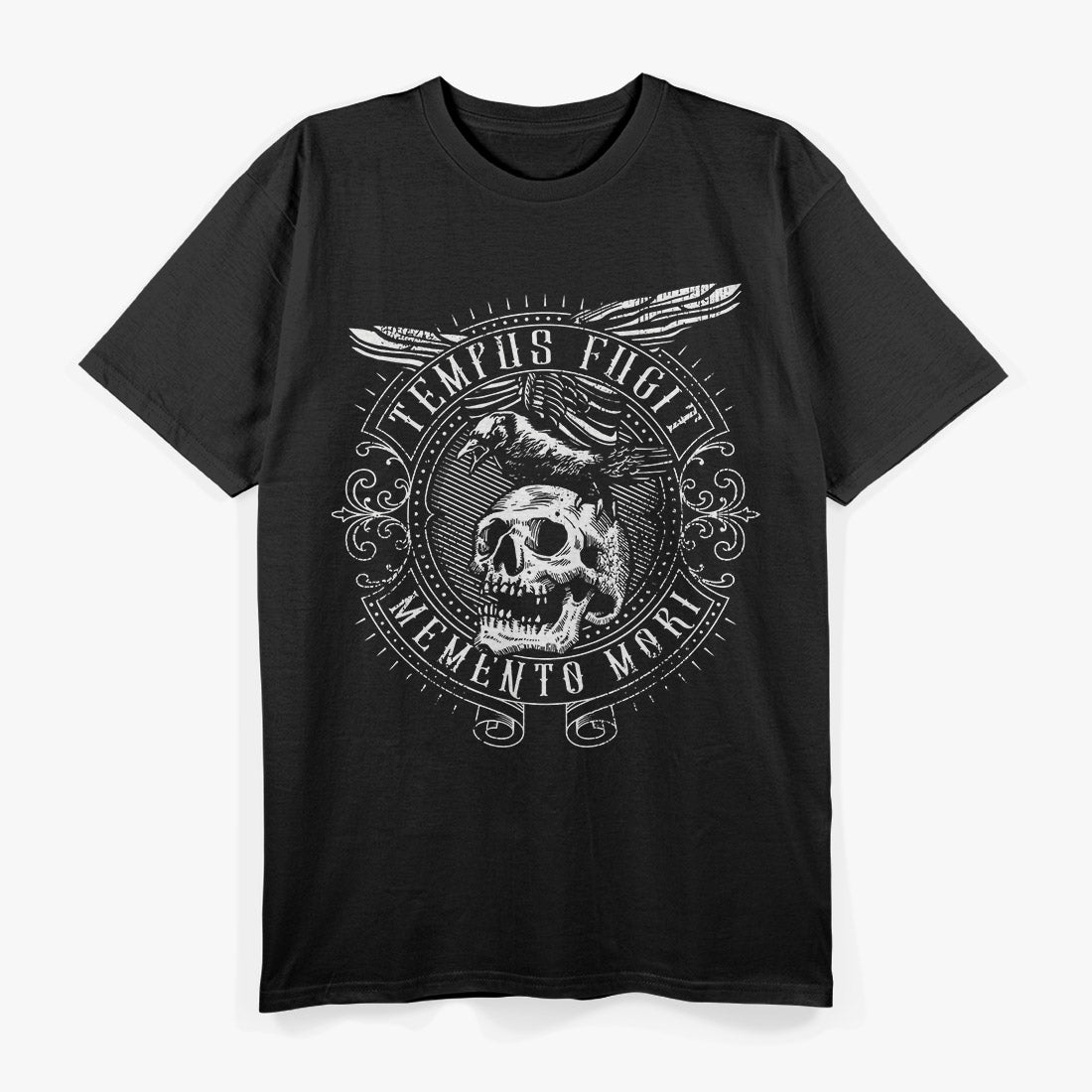 Tempus Fugit Memento Mori Latin Phrase Quote T-Shirt