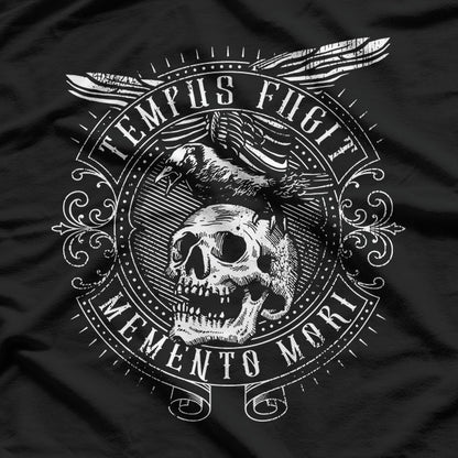 Tempus Fugit Memento Mori Latin Phrase Quote T-Shirt