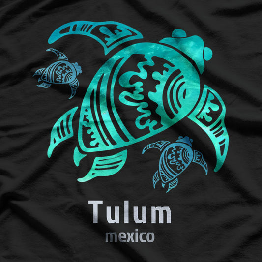 Tribal Ocean Blue Mexico Tulum Sea T-Shirt