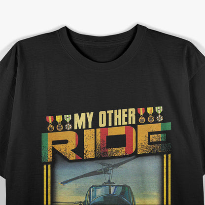 UH-1 Huey Helicopter Vietnam Veteran Military Gift T-Shirt