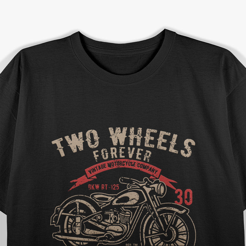Vintage Motorcycle Forever, Motorcycle Enthusiast T-Shirt