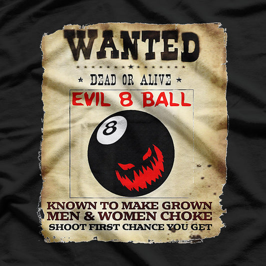 8 Ball Pool Billiards League T-Shirt