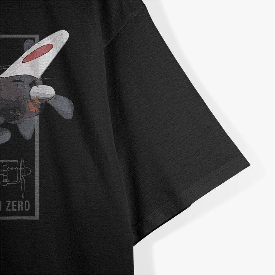 A6M Zero Japanese WWII Fighter Plane T-Shirt