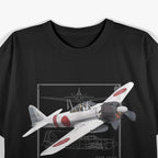 A6M Zero Japanese WWII Fighter Plane T-Shirt