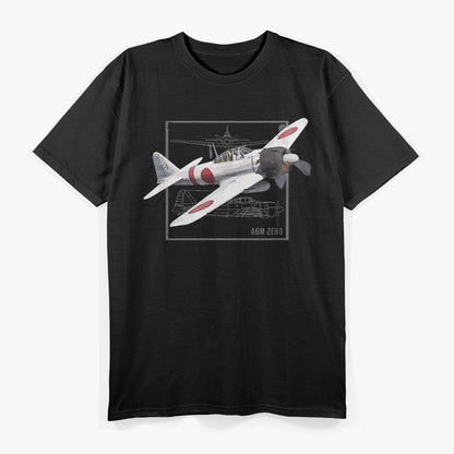 A6M Zero Japanese WWII Fighter Plane T-Shirt
