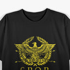 Ancient Rome SPQR - Latin Sentences & Roman Symbols T-Shirt