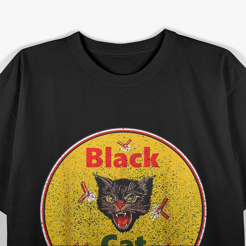 Black Cat Firecrackers - Spooky & Explosive Fun T-Shirt