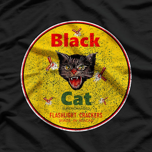 Black Cat Firecrackers - Spooky & Explosive Fun T-Shirt