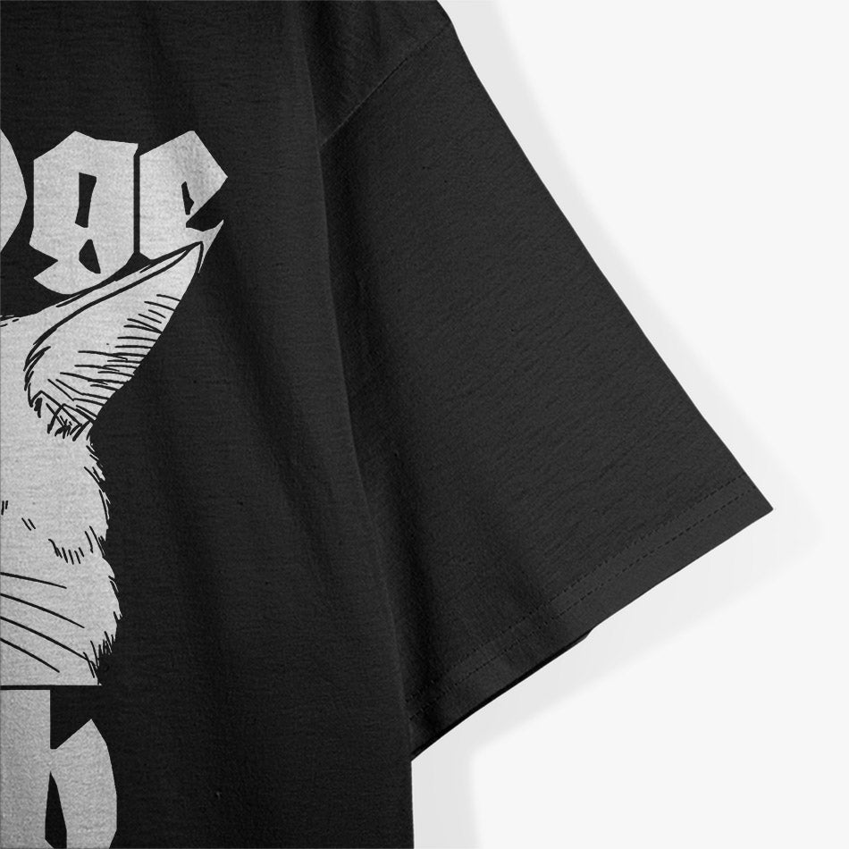 Cute Satanic Cat Funny Goth Death Metal T-Shirt