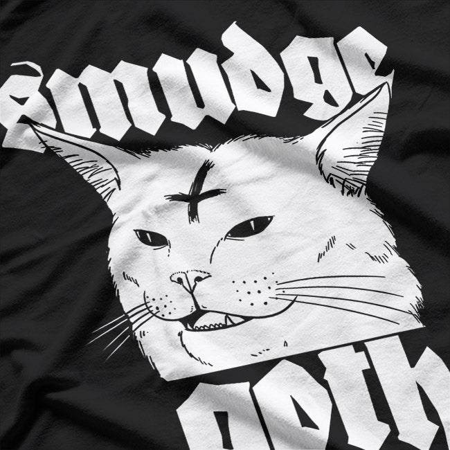 Cute Satanic Cat Funny Goth Death Metal T-Shirt