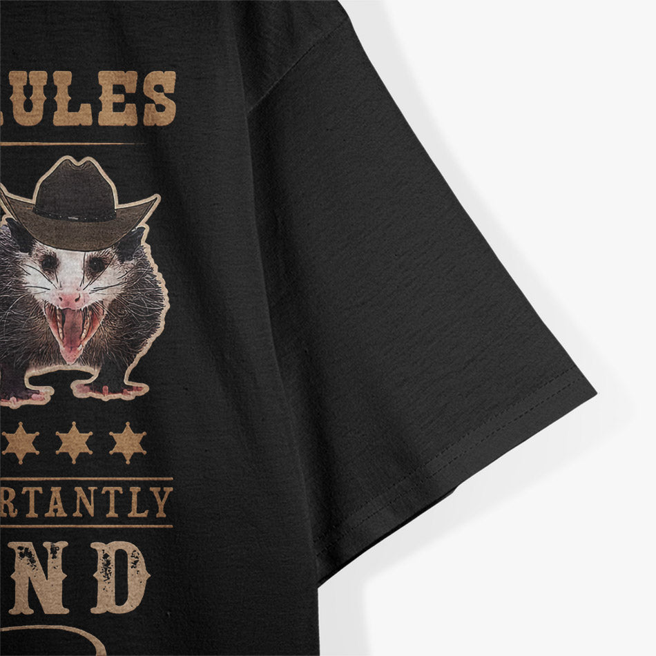 Cowboy Rules - Viral Trending Meme T-Shirt