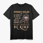 Cowboy Rules - Viral Trending Meme T-Shirt
