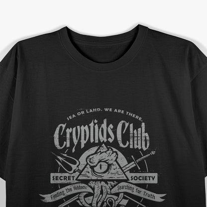 Cryptids in the Dark – Paranormal Mystery Creatures Love T-Shirt