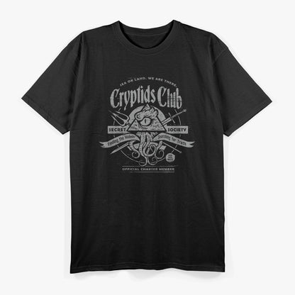 Cryptids in the Dark – Paranormal Mystery Creatures Love T-Shirt