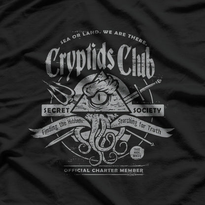 Cryptids in the Dark – Paranormal Mystery Creatures Love T-Shirt
