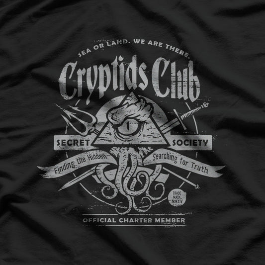 Cryptids in the Dark – Paranormal Mystery Creatures Love T-Shirt
