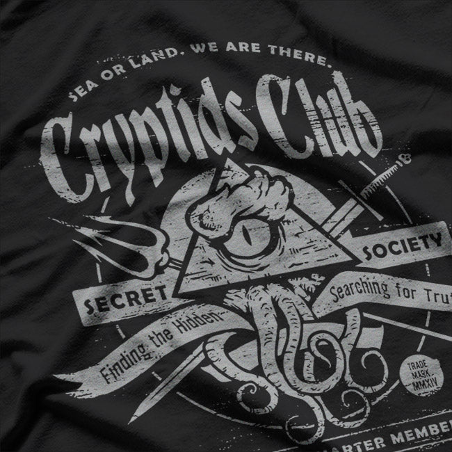 Cryptids in the Dark – Paranormal Mystery Creatures Love T-Shirt