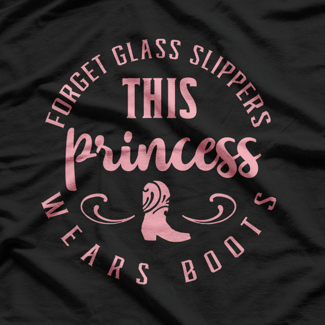 Cute Princess Cowboy Boots Western Rodeo Cowgirl Country T-Shirt