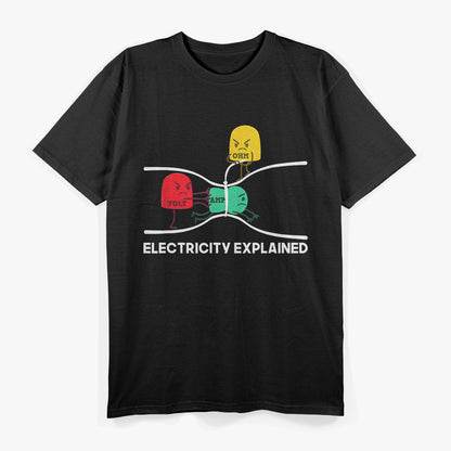 Electricity Explained - A Funny Take for Electricians T-Shirt