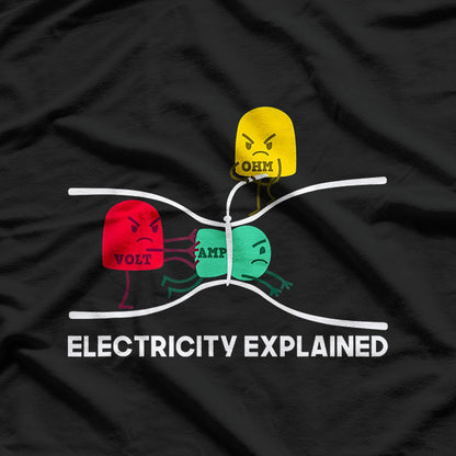 Electricity Explained - A Funny Take for Electricians T-Shirt