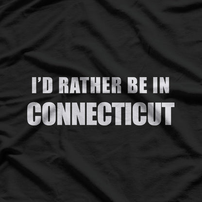 I’d Rather Be in Connecticut State Pride Travel Graphic T-Shirt