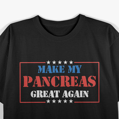 Funny Diabetes Awareness Support Pancreas Health T-Shirt