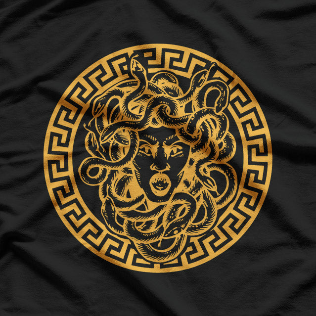 Medusa Head Statue - Mythical Gorgon T-Shirt