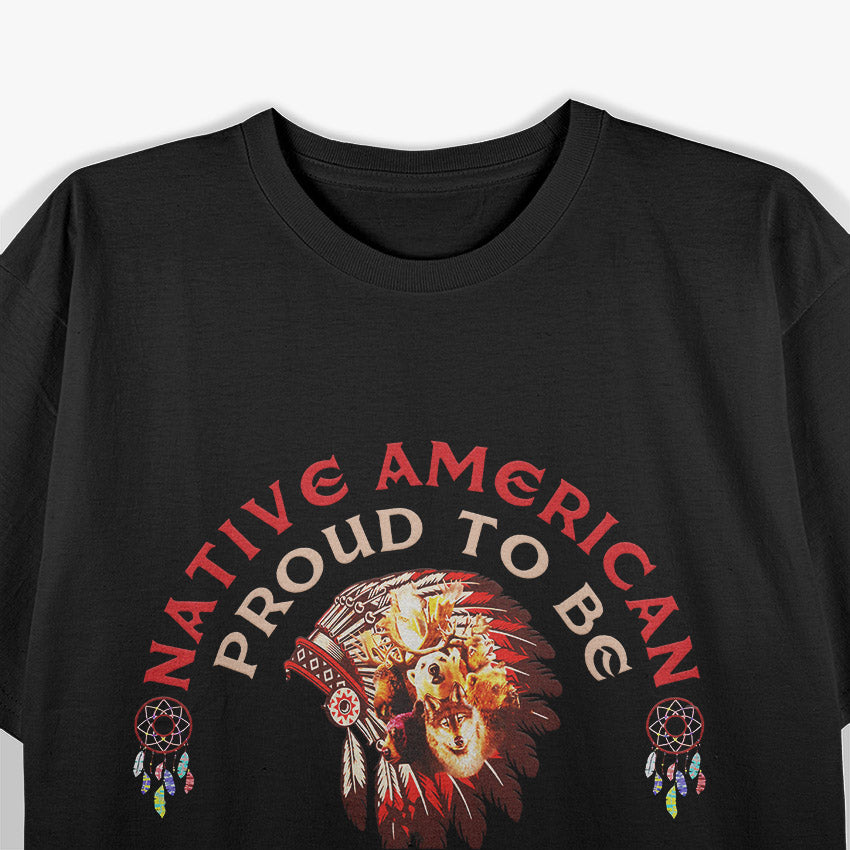 Native American Pride Tribal Heritage Inspired Graphic T-Shirt