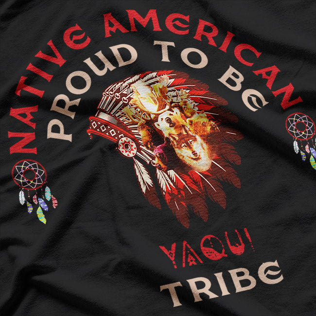 Native American Pride Tribal Heritage Inspired Graphic T-Shirt