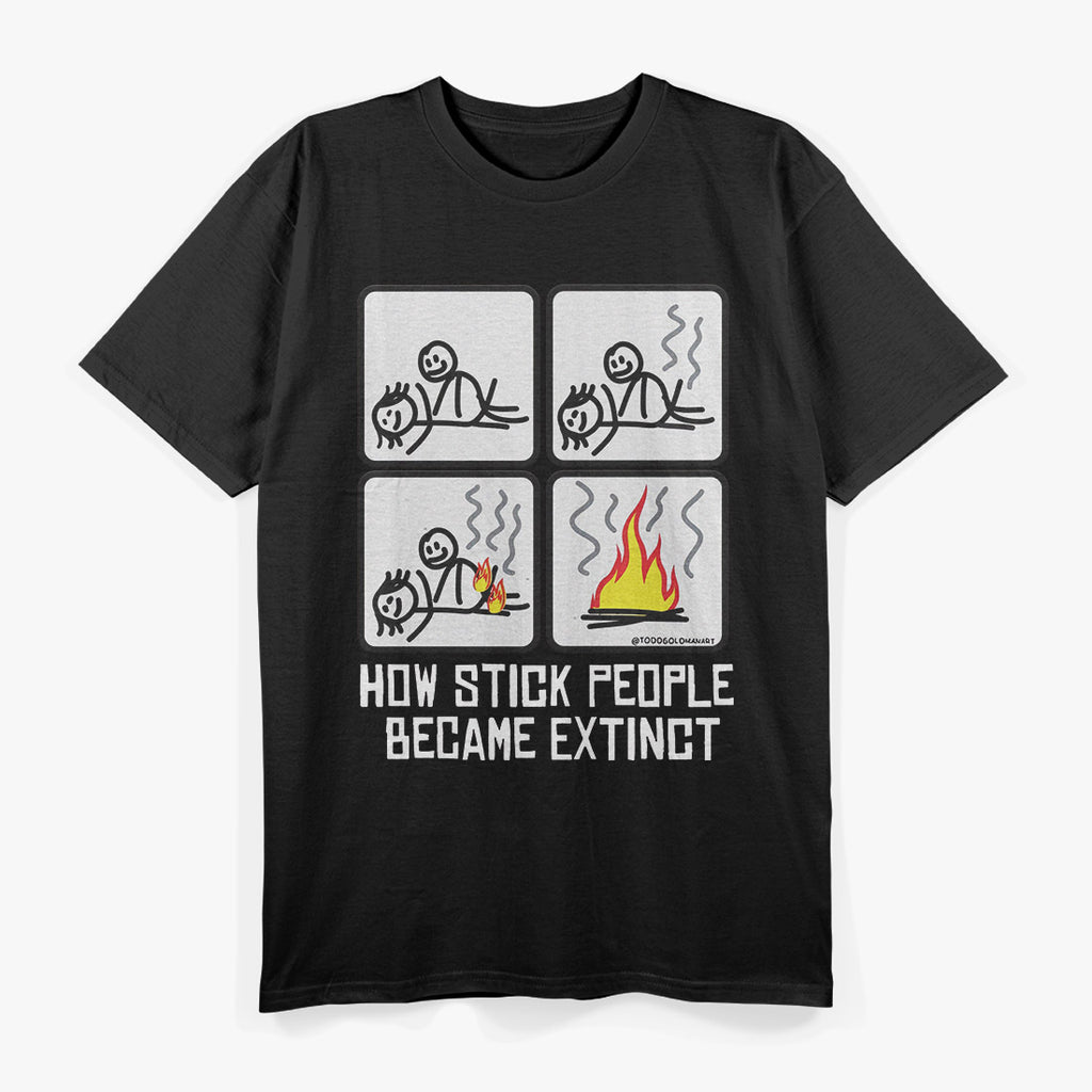 Funny How Stick People Extinct T-Shirt