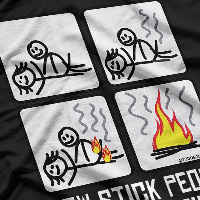 Funny How Stick People Extinct T-Shirt