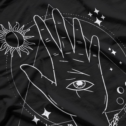 Spiritual Mystical Symbol All Seeing Eye Hamsa Hand T-Shirt