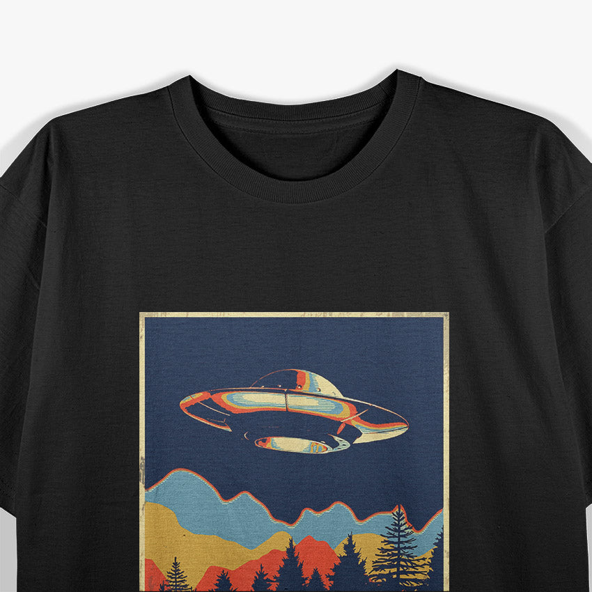 Mystery From the Stars – UFO Alien Encounter Love T-Shirt