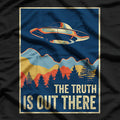 Mystery From the Stars – UFO Alien Encounter Love T-Shirt