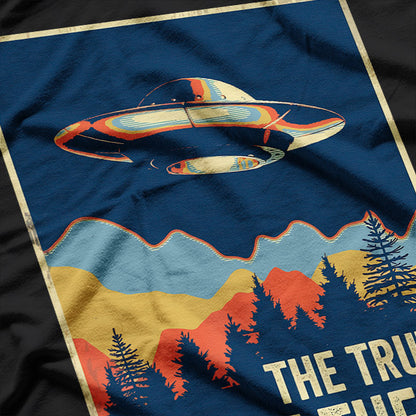 Mystery From the Stars – UFO Alien Encounter Love T-Shirt